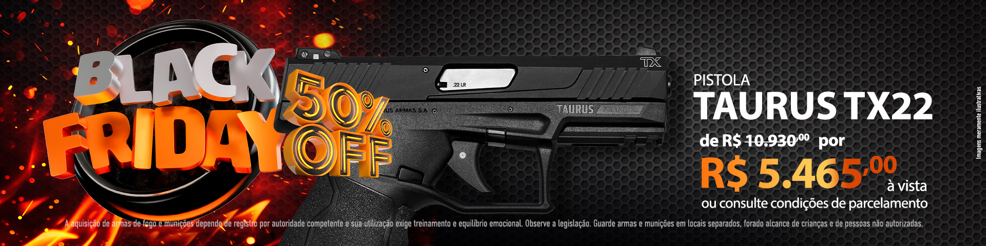 BLACK FRIDAY - 50% DESCONTO À VISTA